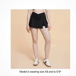 Jupe Athlétique Blogilates Criss Cross Slit - Taille Haute, Bleu Sarcelle - Taille XL - Neuf Avec étiquettes